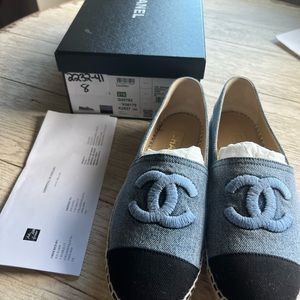 Authentic Chanel Espadrilles size 38.